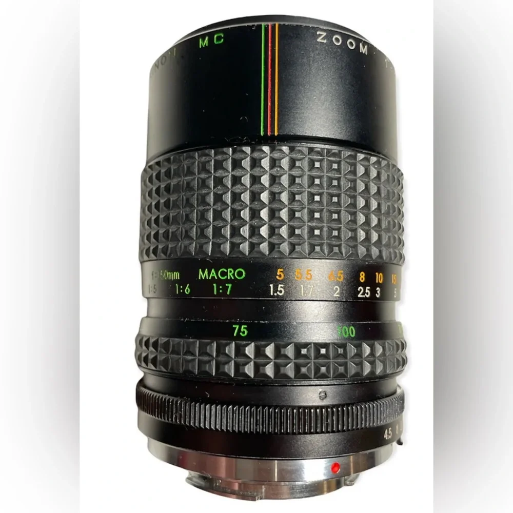 🔥 Auto Makinon MC Zoom 55mm f/4.5 f=75mm-150mm Japanese Lens W/ Hood & Case 🔥